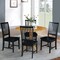 International Concepts 42 in. Dual Drop Leaf Table with 4 Slat Back Dining Chairs - 5 Piece Dining Set K04-42DP-C46-265-4 - alternate 5